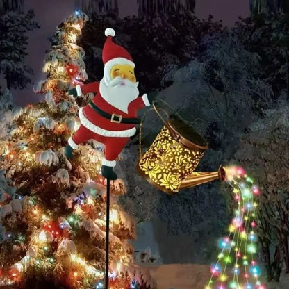 Christmas dwarf solar kettle lamp