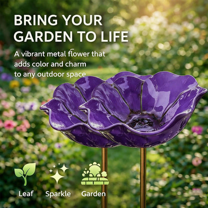 💖🎁2026 Mother's Day Gifts 50% Off--🎁Handmade Metal Flower Garden Stake🐦