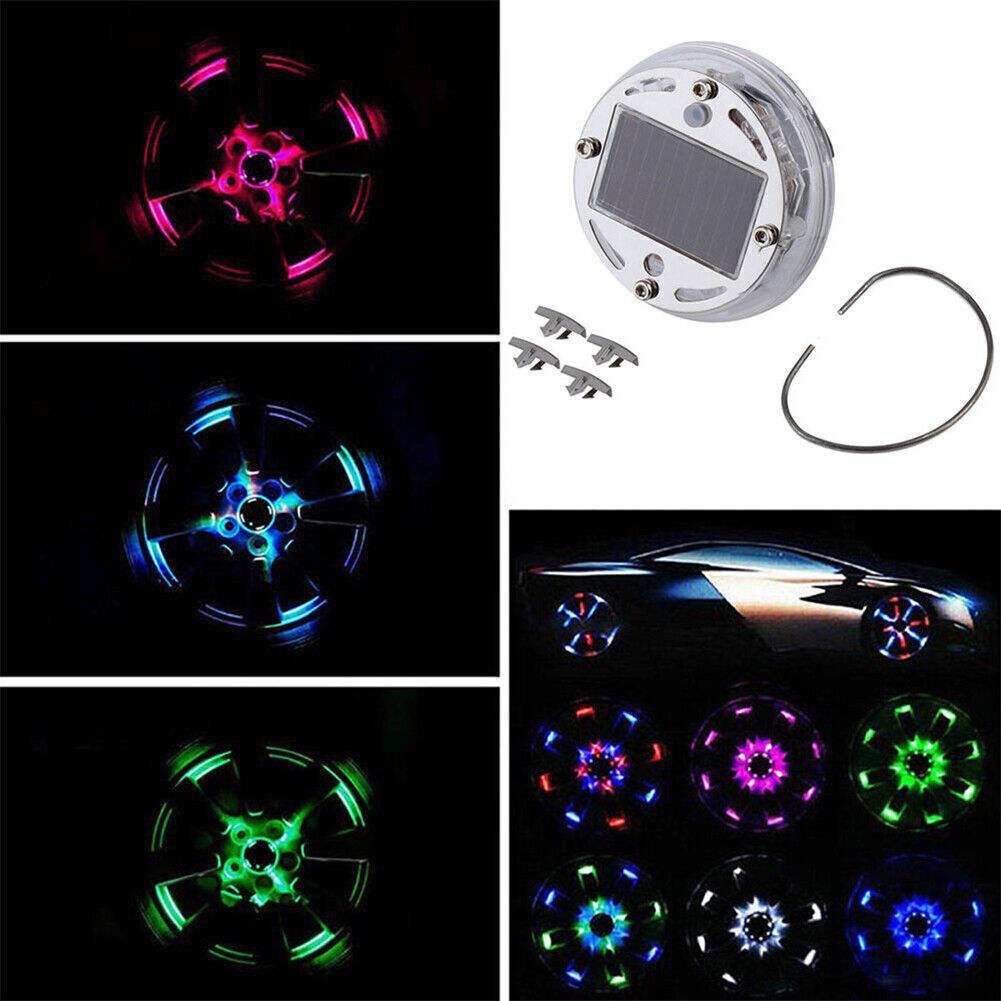 🚗Car LED Solar Hub Light | Multi-color Modes
