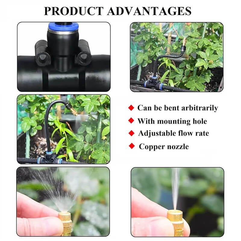 🔥 Last Day 50% OFF – 360° Curved Garden Automatic Irrigation System 🚿🌿