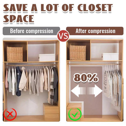 ⏳🔥Hanging Vacuum Storage Bags -Reclaim your closet!