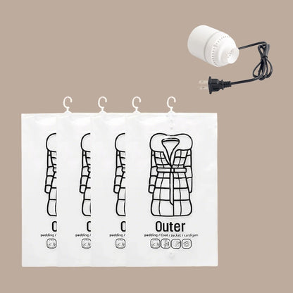 ⏳🔥Hanging Vacuum Storage Bags -Reclaim your closet!