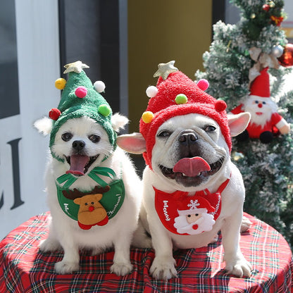 Adorable Christmas Tree Pom-Pom Hat