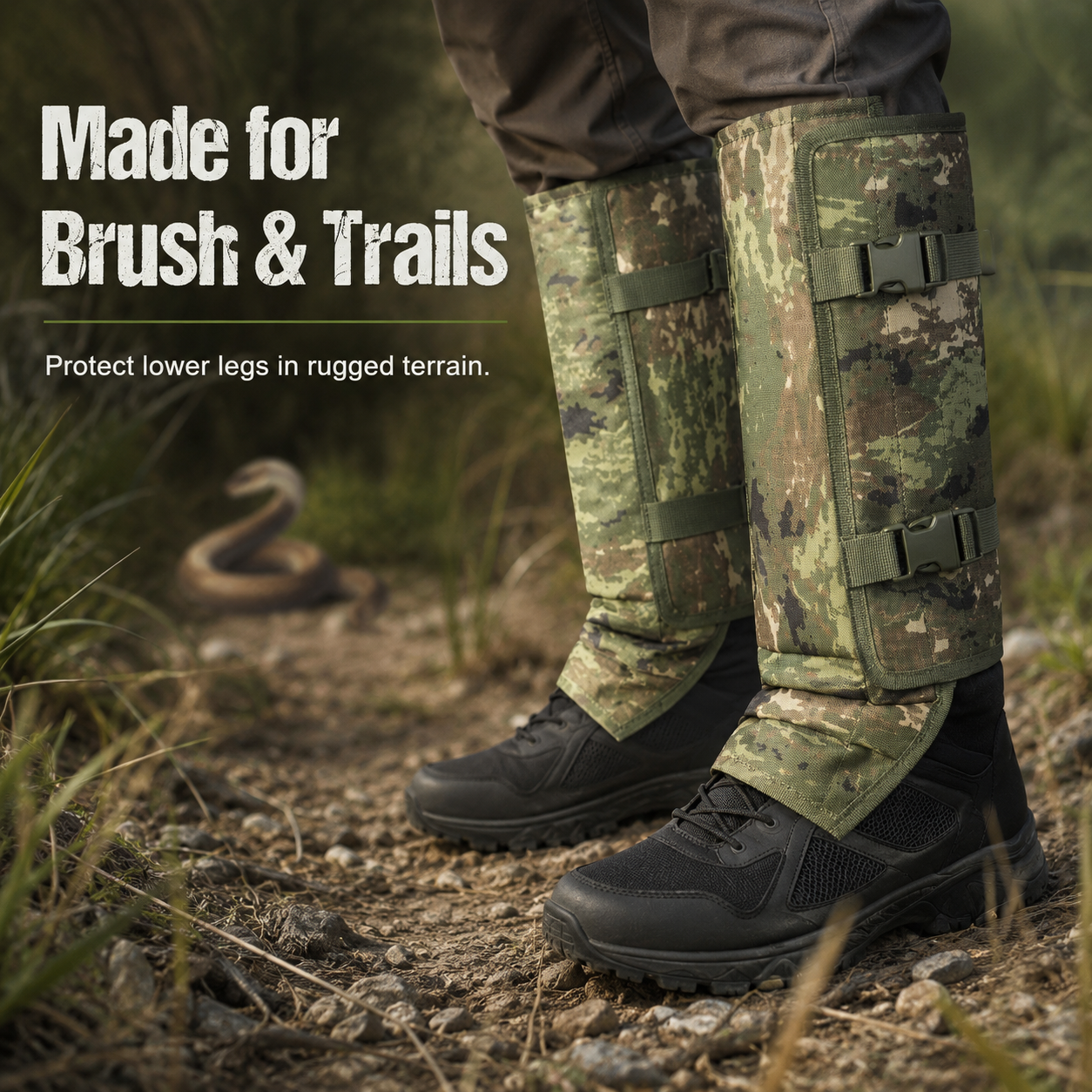 🎁ONLY TODAY FREE SHIPPING🎁Outdoor hunting leg protection,🐍 Snake Guard Leg Gaiters – Heavy-Duty Outdoor Protection
