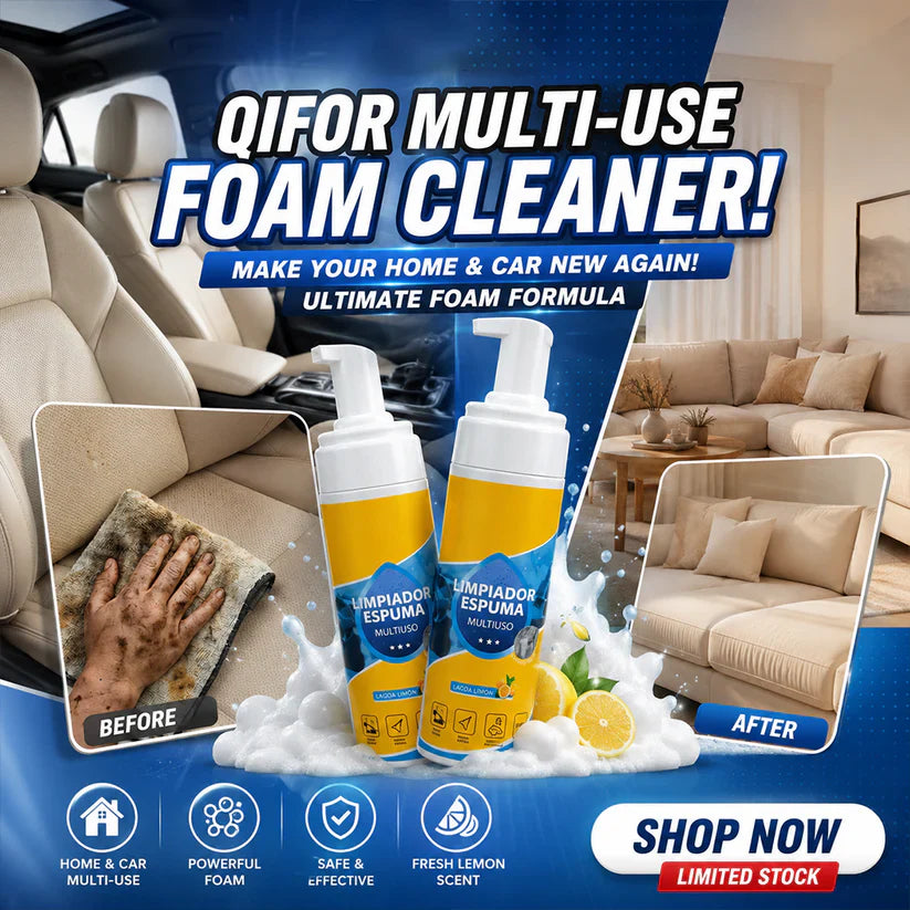 ‼️Hot Sale In 2026🔥4-in-1 Multi-Enzyme Foam Cleaner – Deep Clean Car, Kitchen, Bathroom & Sofa