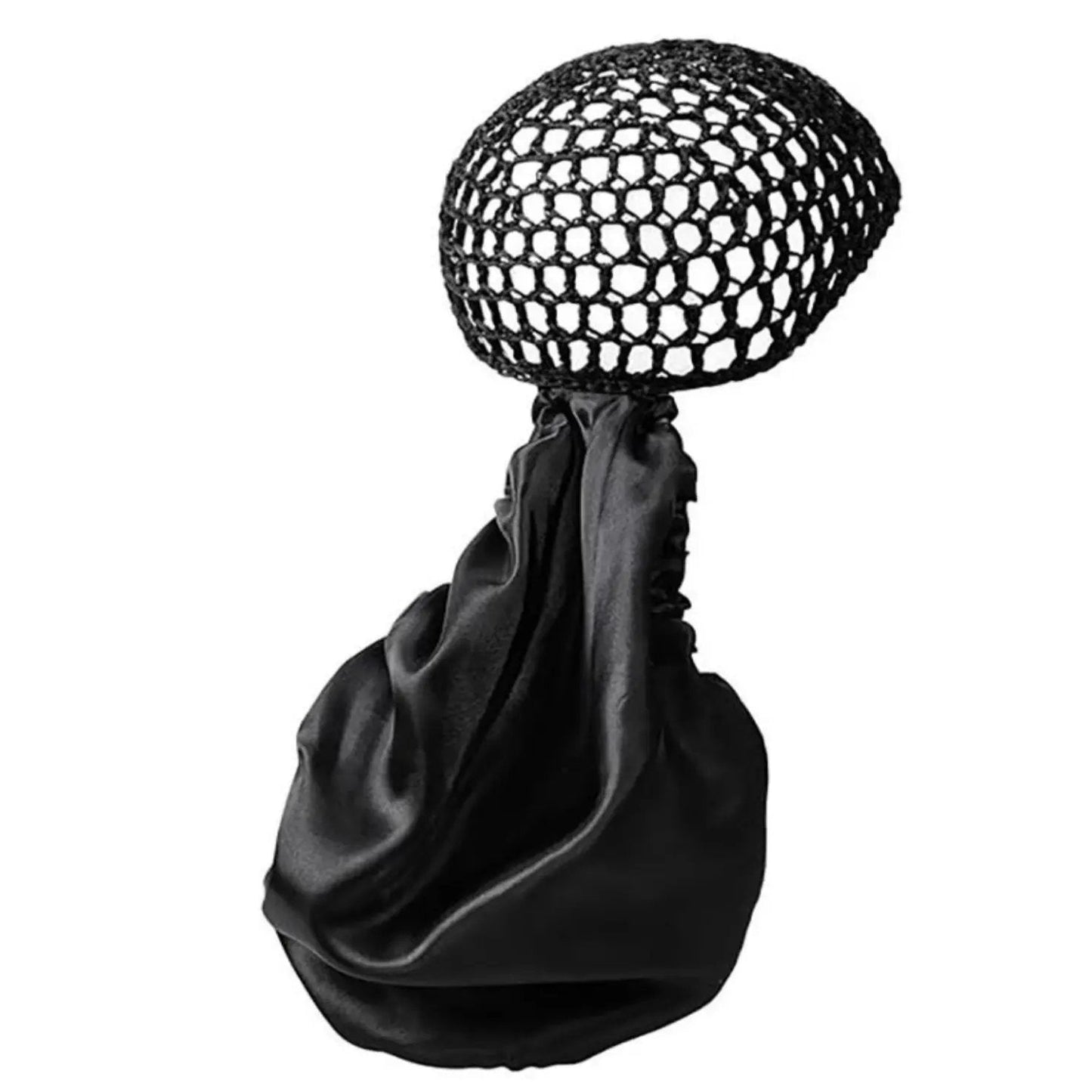 🔥HOT SALE 48% OFF -Detachable Satin Hair Wrap & Hair Net — 2-in-1 Design