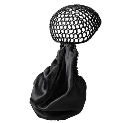 🔥HOT SALE 48% OFF -Detachable Satin Hair Wrap & Hair Net — 2-in-1 Design