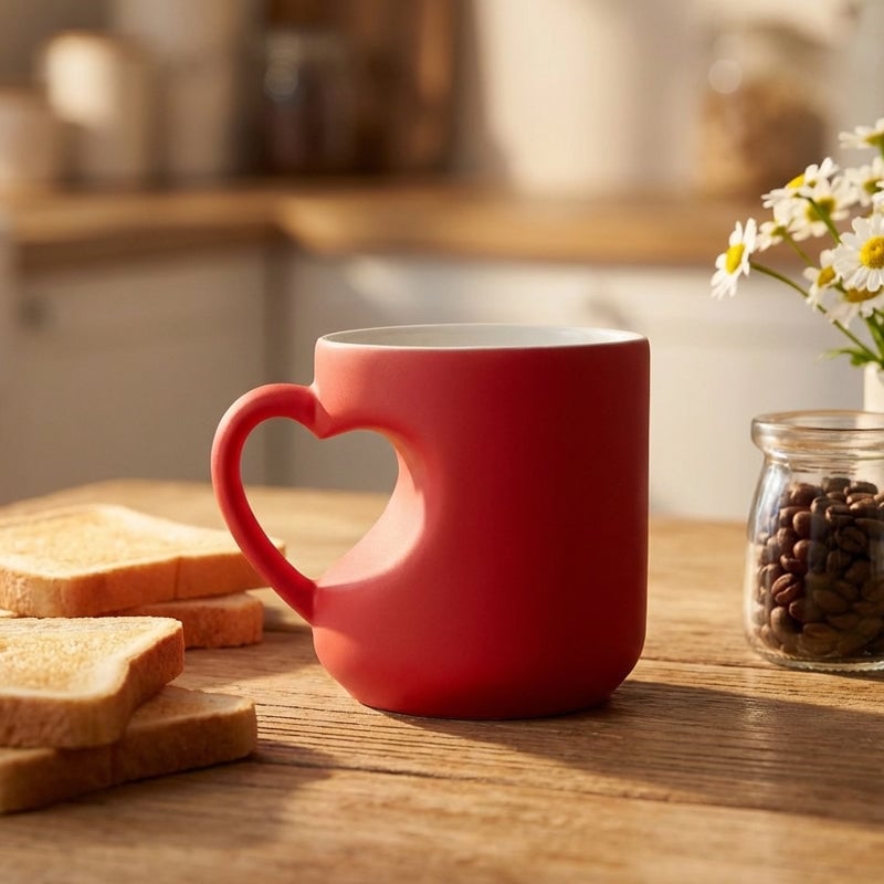 🔥Last Day 49% OFF ❤️Heart-shaped Color-changing Ceramic Mug