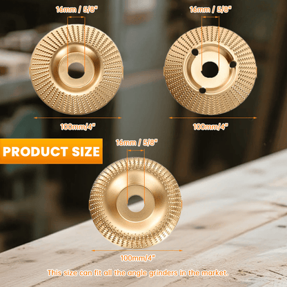 🎉Limited Edition $19.99, Only 100 Sets Left! 🛠️3PCS Wood Carving Disc Set