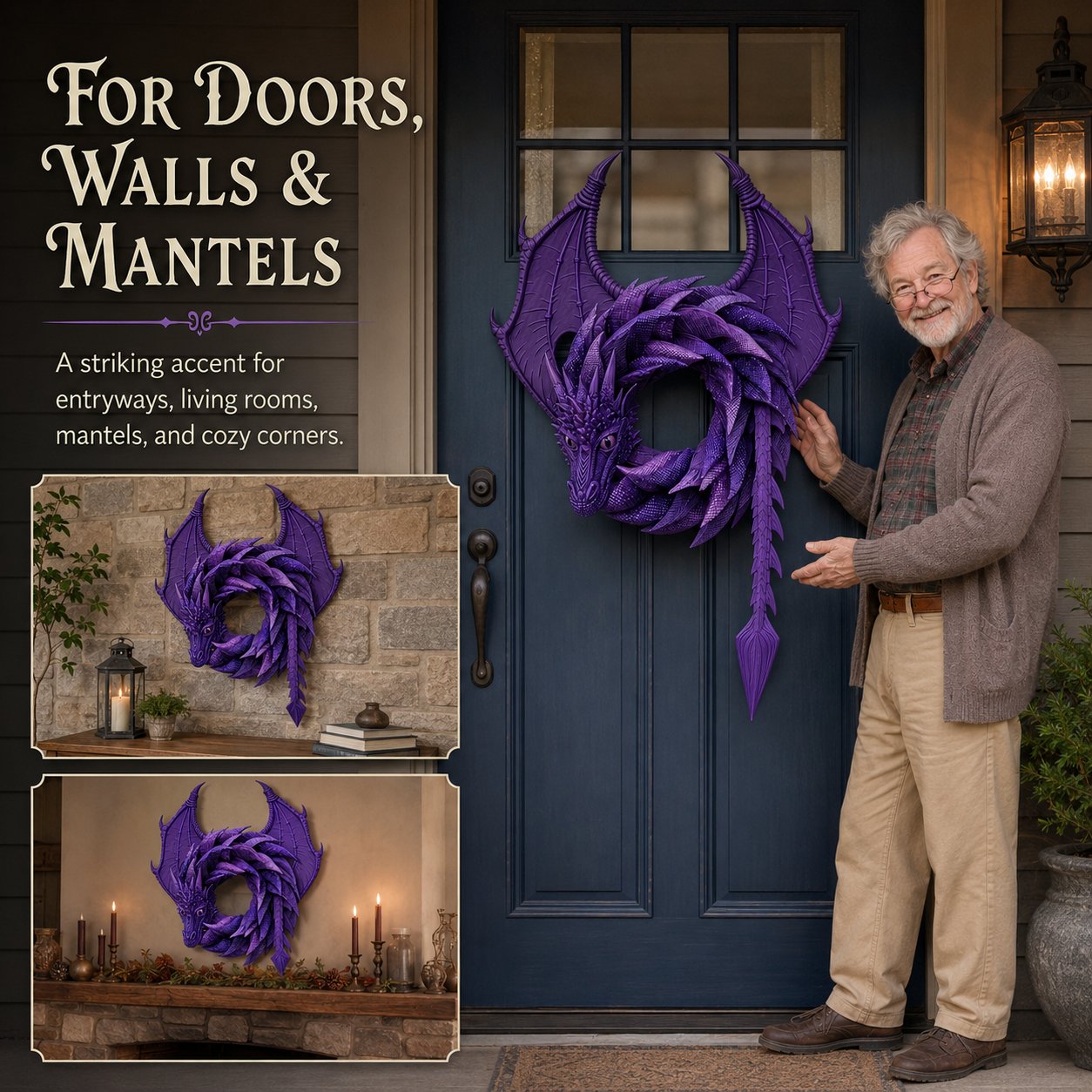 🔥 Limited-Time 49% OFF & Free Shipping 💥-Handmade Dragon Wreath