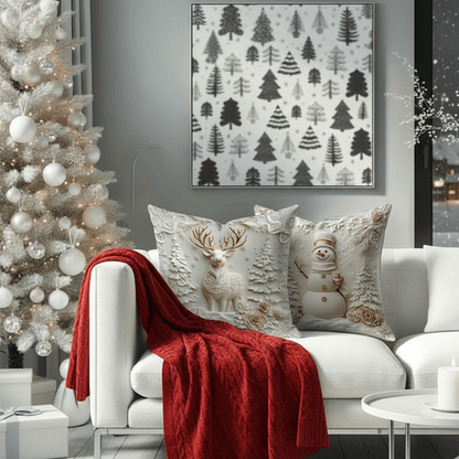 Christmas Themed Cushion Cover