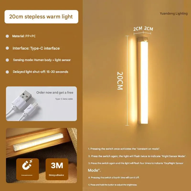 🔥 Last Day! Buy 1 Get 1 FREE – Smart Sensor Magnetic LED Lights