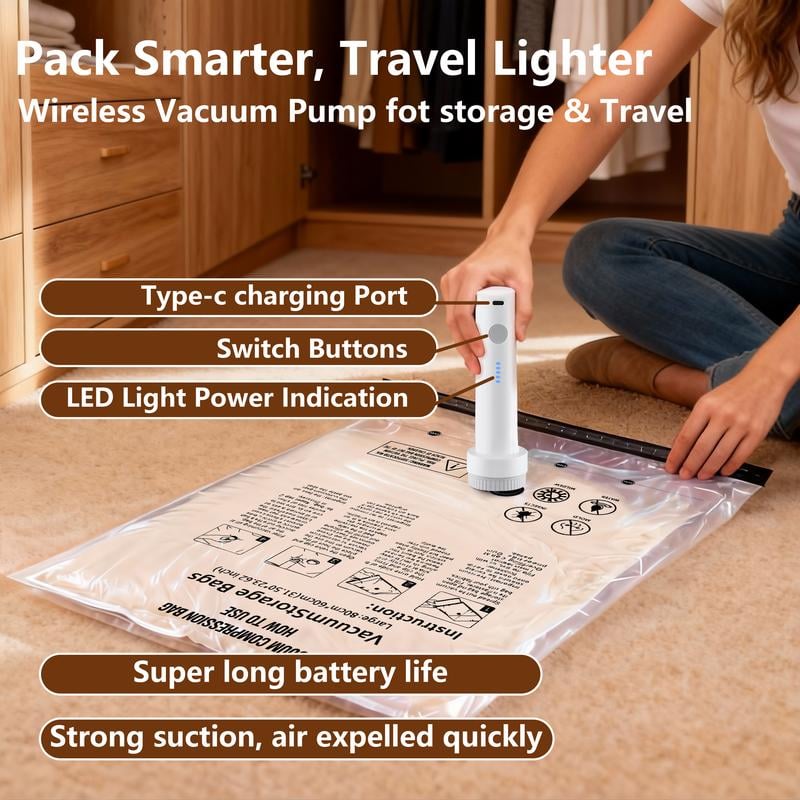💥Flash Sale-60% OFF-15-Pack Vacuum Storage Bags with Electric Pump