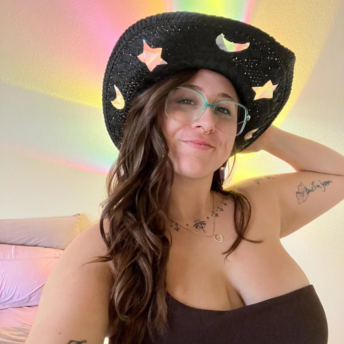 🔥Suncatcher Cowgirl Straw Prism Hat
