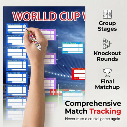 🔥Last Day 50% OFF - 🗓️ ⚽ 2026 World Cup Poster Set – Don't Miss a Match!
