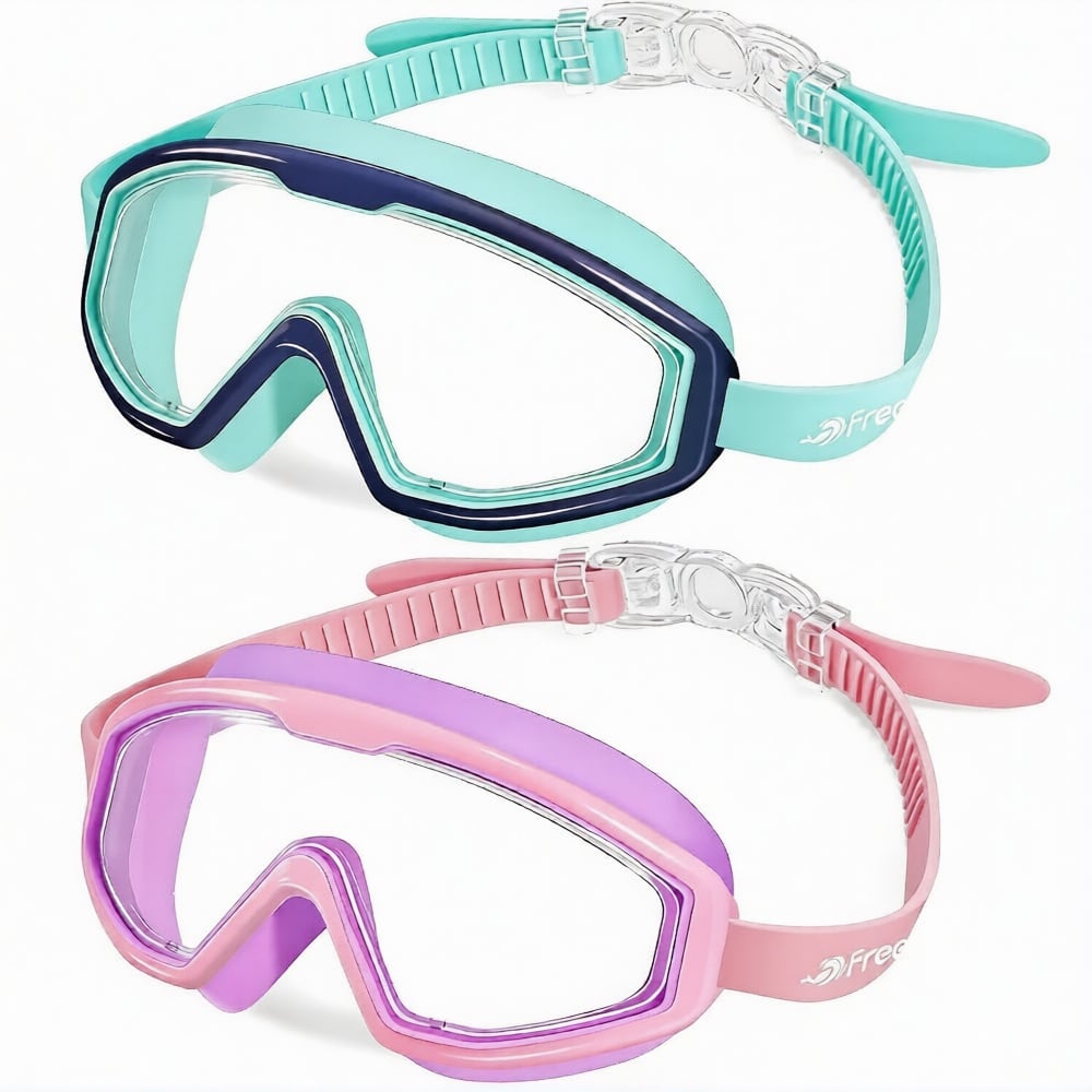 🏊‍♂️Last Day Buy 1 Get 1 Free-🔥Kids Swim Goggles for 3-15 UV Protection Anti-Fog High Definition Waterproof Adjustable Goggles