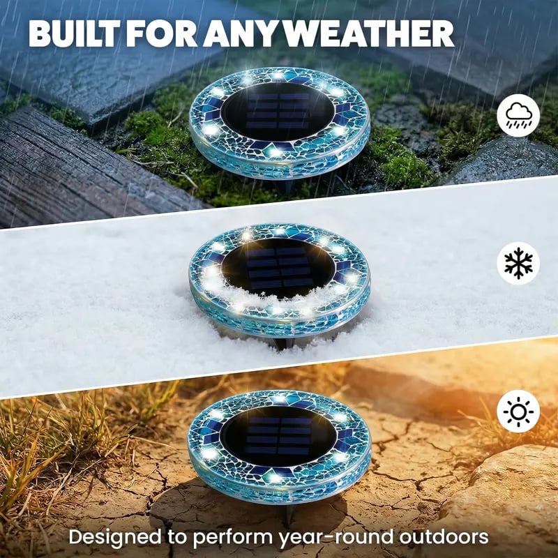⏰Limited-time free shipping – Mosaic Solar Disk Lights-Solar Disk Lights☀