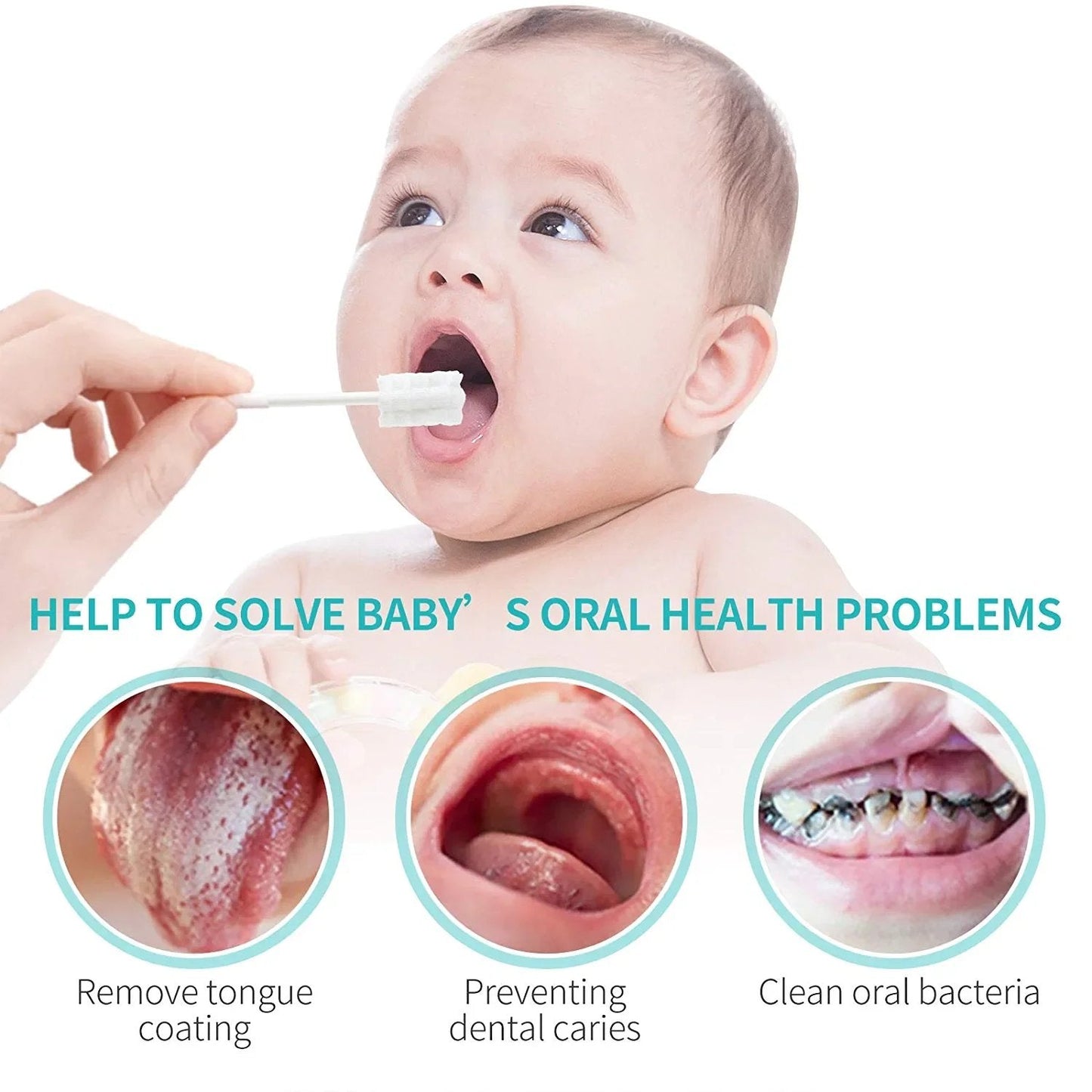 👦🍼Gentle & Effective Baby Tongue Cleaner Newborn Toothbrush