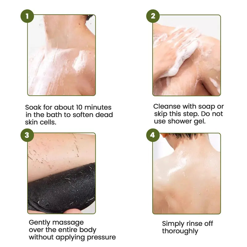 Soft Rubber Shower Scrubber for Efficient Cleansing Body🚿