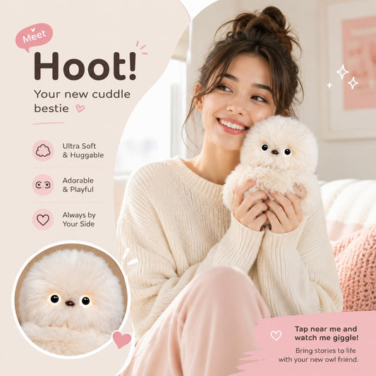 🤖Cute AI shy Emotional companionship robot doll bag charm plush toy👜-It can sing, turn its head, and learn to speak👀
