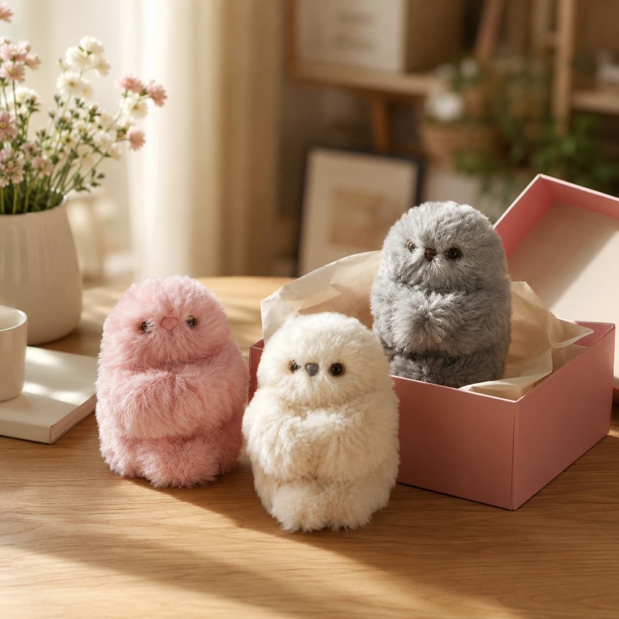🤖Cute AI shy Emotional companionship robot doll bag charm plush toy👜-It can sing, turn its head, and learn to speak👀