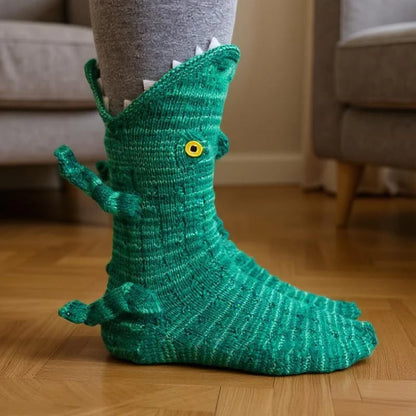 Cozy 3D Knit  Spirit Animal Socks, Express Yourself in Comfort💝