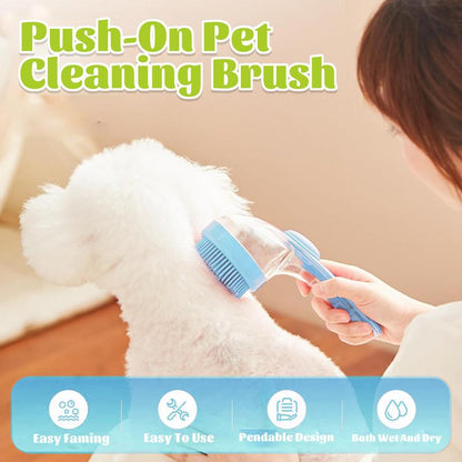 🔥Limited Time 50% Off&Free Shipping✨Pet Bath Brush 2 in 1 Dog Bath Brush