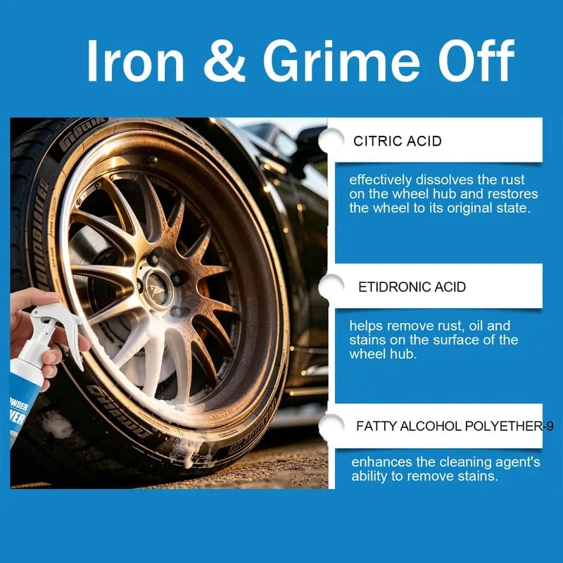 🔥 Last Day! Limited Time – Automotive Rust Remover Spray 100ML ⚡🚗 – Fast-Acting Iron & Rust Cleaner for Wheels, Rims & Metal Surfaces ✨