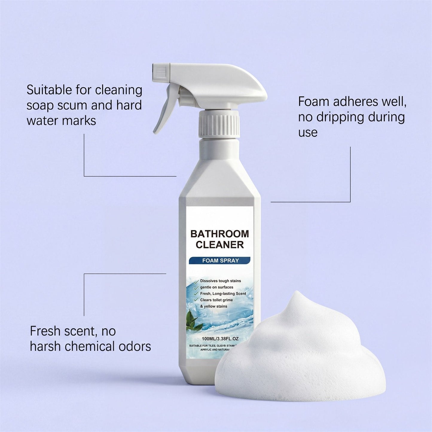 🚽Last Day 70% OFF🧽Gravity-Defying Bathroom Cleaner🎁