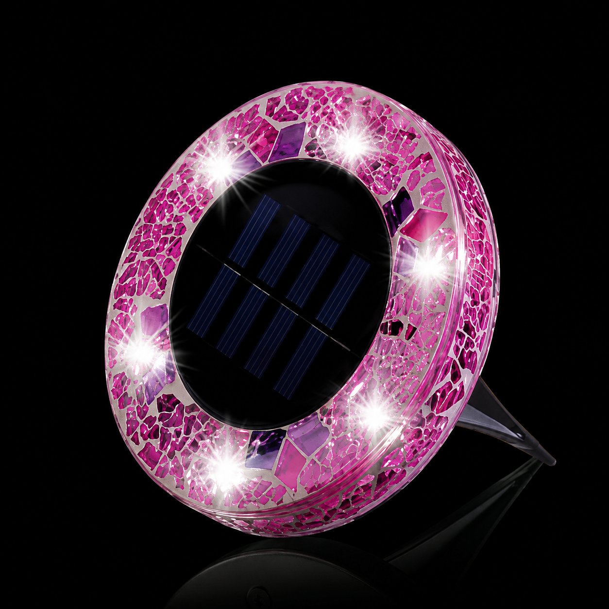 ✨ Hot Sale 60% OFF 丨🌙 Solar Mosaic Disk Garden Lights