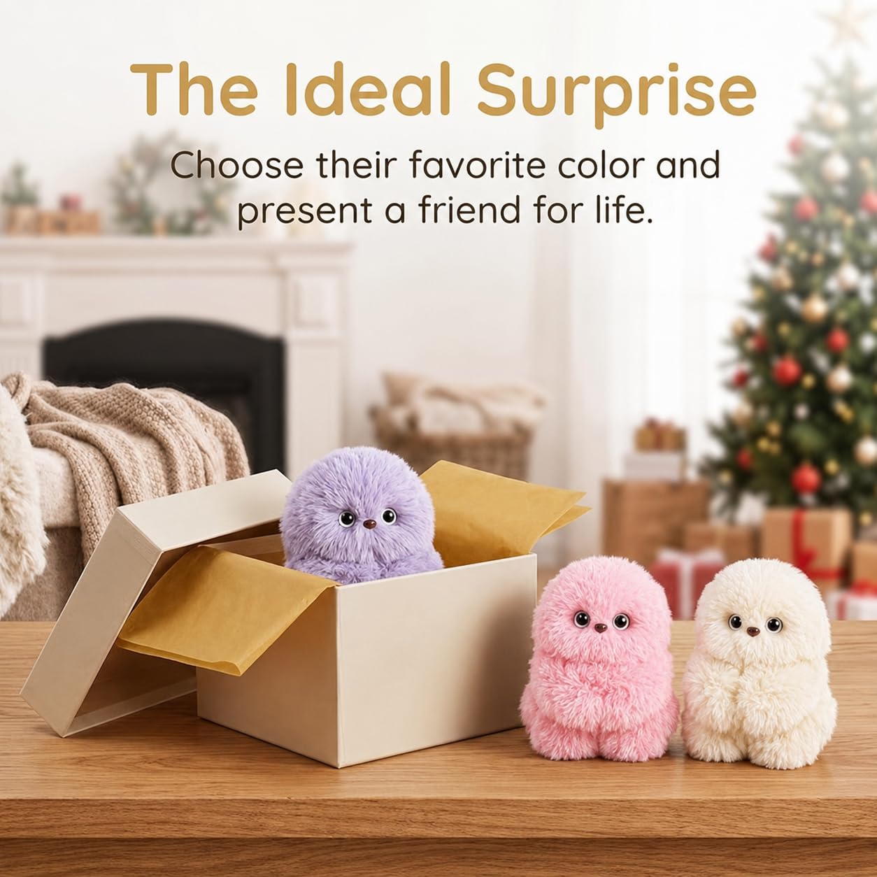 🤖Cute AI shy Emotional companionship robot doll bag charm plush toy👜-It can sing, turn its head, and learn to speak👀