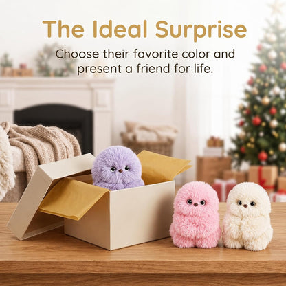 🤖Cute AI shy Emotional companionship robot doll bag charm plush toy👜-It can sing, turn its head, and learn to speak👀