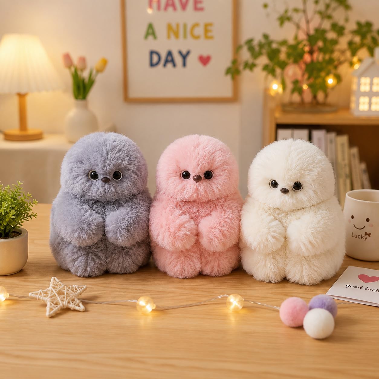 🤖Cute AI shy Emotional companionship robot doll bag charm plush toy👜-It can sing, turn its head, and learn to speak👀