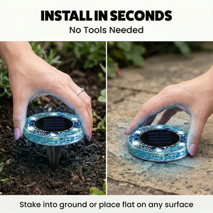 ⏰Limited-time free shipping – Mosaic Solar Disk Lights-Solar Disk Lights☀
