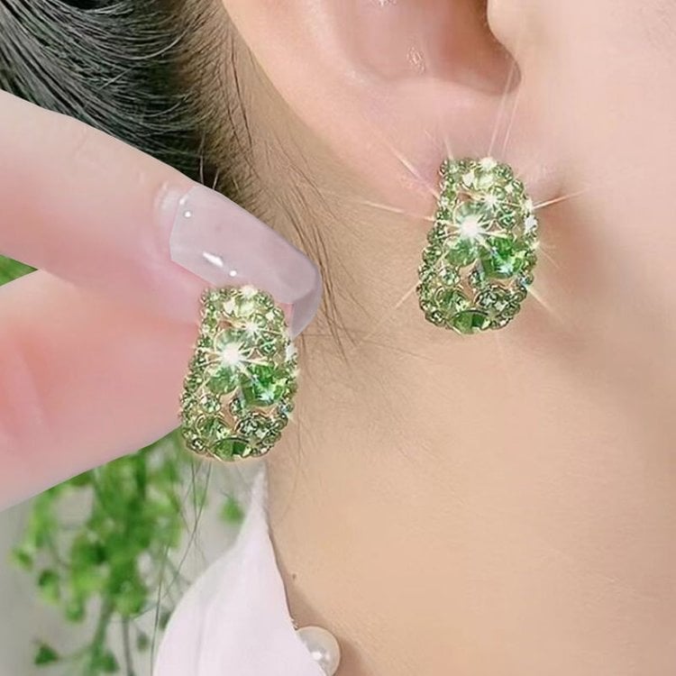 🎁Mother's Day Gift |Lab-Created Diamonds Hoop Earrings🎁