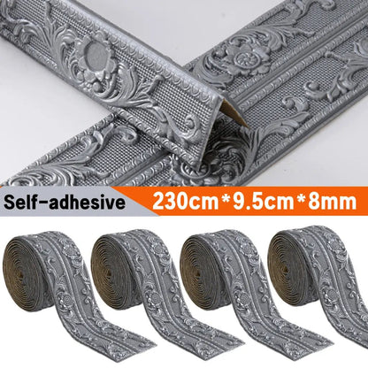 🏡Flexible Peel & Stick Decorative Trim – Wall, Ceiling & Cabinet Molding