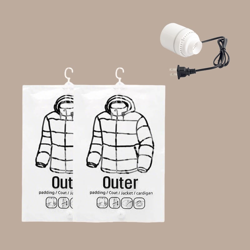 ⏳🔥Hanging Vacuum Storage Bags -Reclaim your closet!