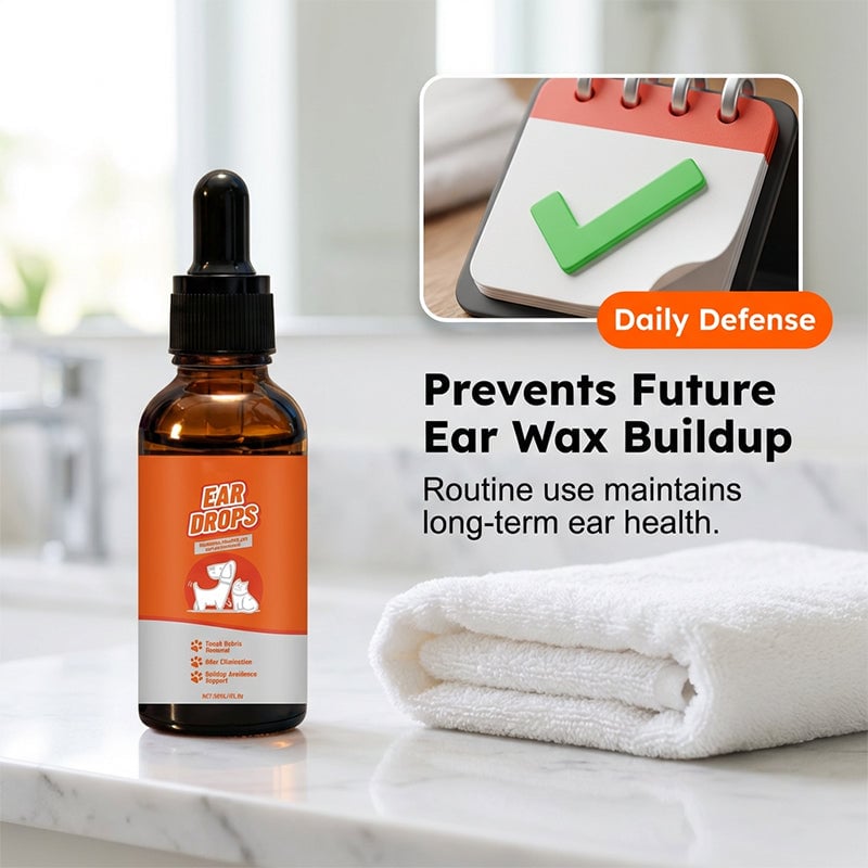 👂Natural Dog & Cat Ear Drop for Itching & Wax Build-Up🐱🐕