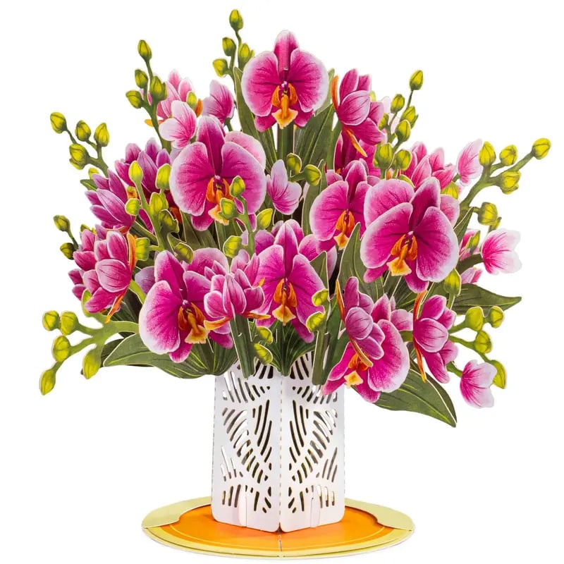 Everlasting 3D Flower Pop-Up Card – Valentine’s Day Keepsake Gift