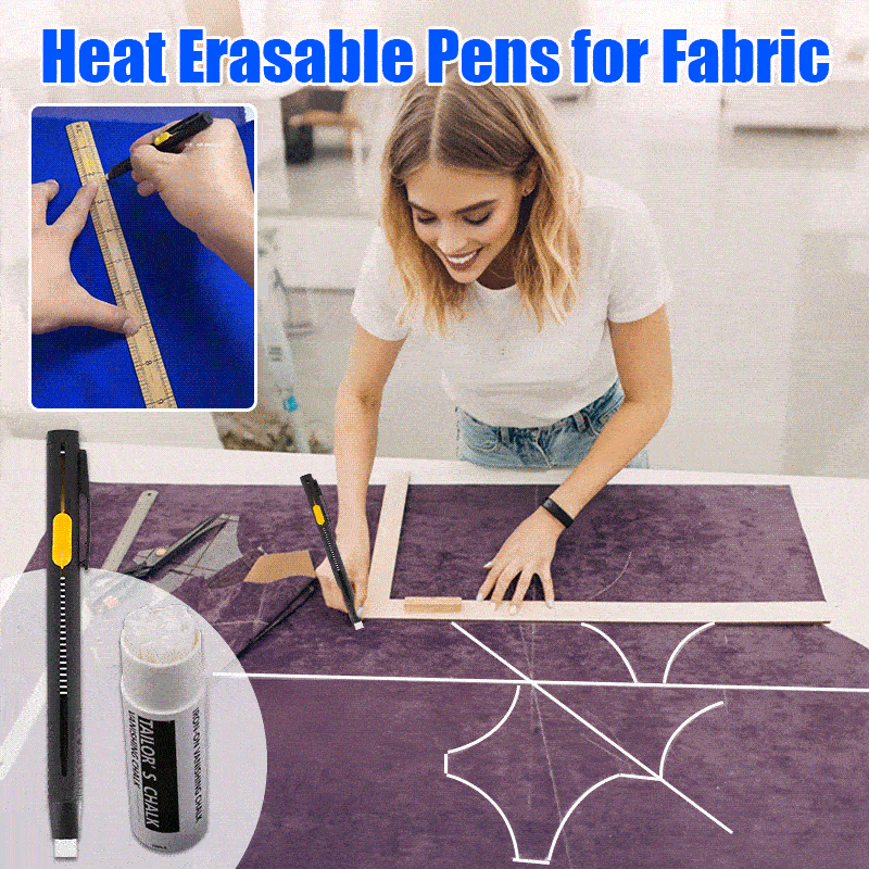 🔥Last Day 48% OFF🔥Heat Erasable Fabric Marker for Sewing, Embroidery, Quilting