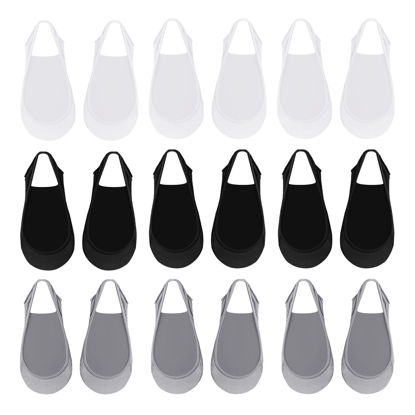 Anti-Slip Invisible Socks – Cushioned Sole & Stays in place