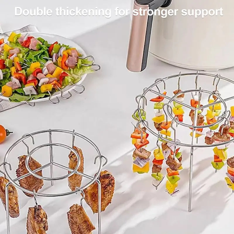 🍢Stainless Steel Air Fryer Skewer Rack