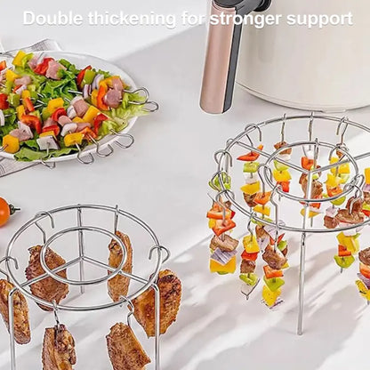 🍢Stainless Steel Air Fryer Skewer Rack