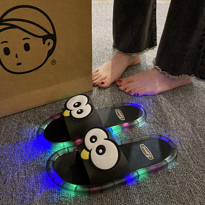 🔥Last Day Sale 60% OFF⏰🩴👀Cute slippers with cartoon motifs that glow👣🎁
