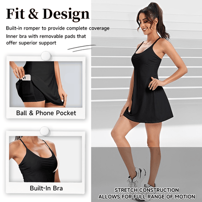 🎁Last Day 49% OFF🔥The Ultimate Tummy Control Backless Active Dress