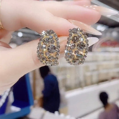 🎁Mother's Day Gift |Lab-Created Diamonds Hoop Earrings🎁