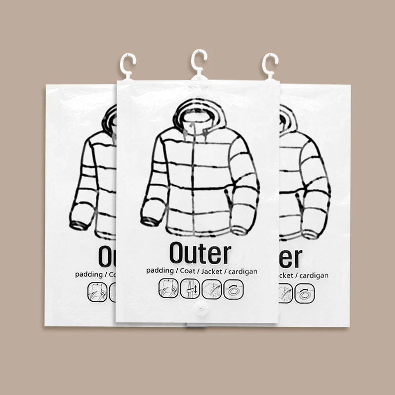 ⏳🔥Hanging Vacuum Storage Bags -Reclaim your closet!
