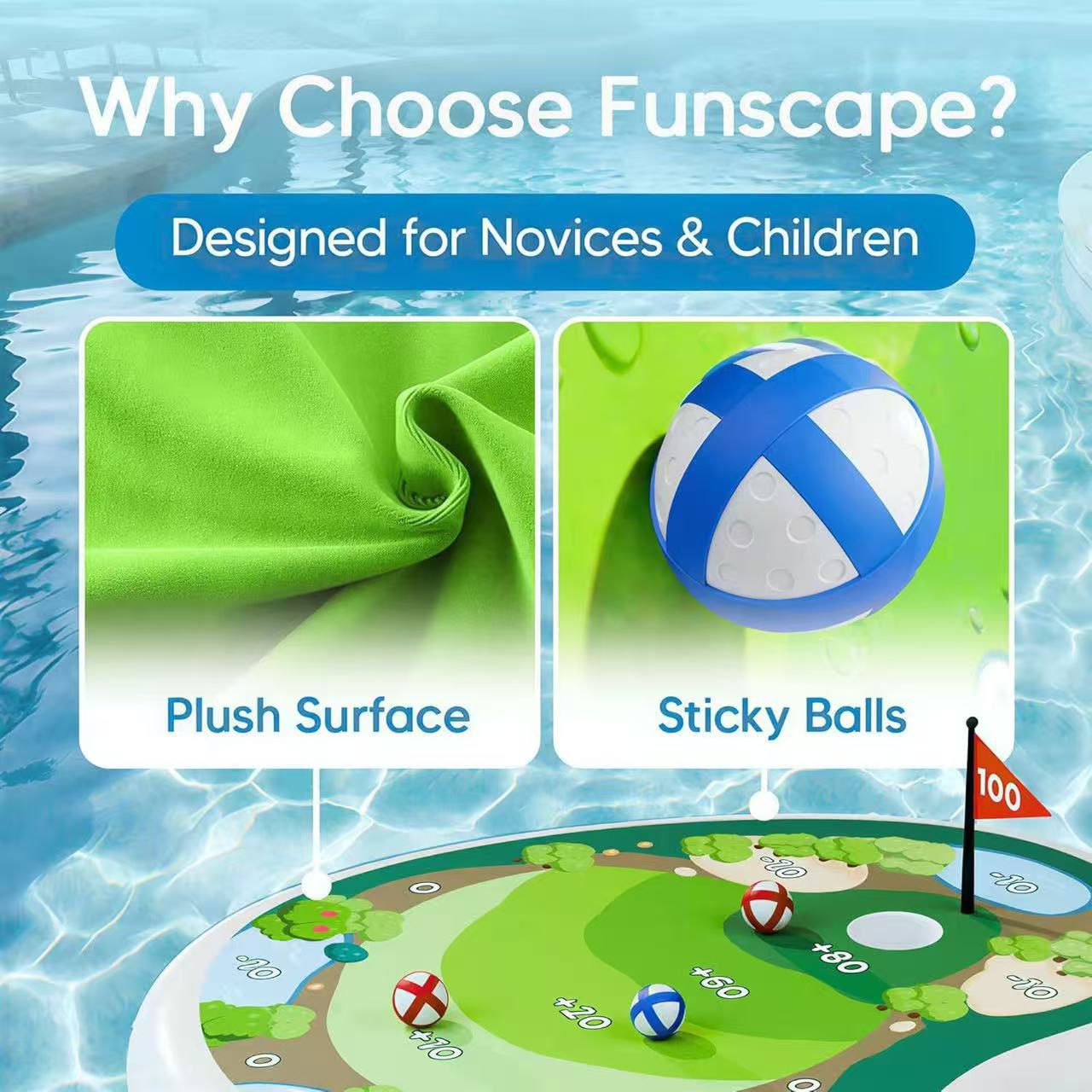 ⛳Floating Pool Golf Chipping Game Set