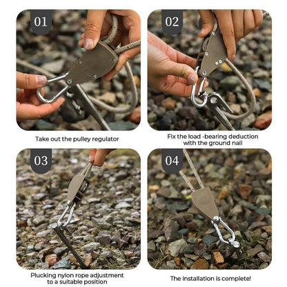 🔥48% OFF Sale🔥 Portable Adjustable Fix Camping Rope