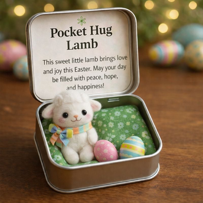 ✝️Easter Pocket Hug Box – Mini Comfort Gift for Spring & Faith🐣